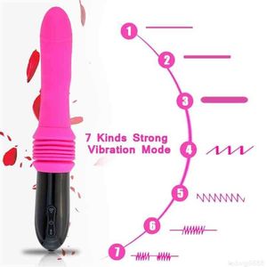 Vuxen massager som driver dildo vibrator automatisk g plats med sugkopp för kvinnor handfri rolig anal orgasm