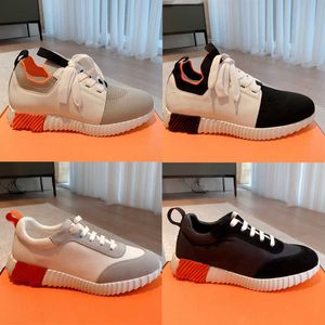 Moda Part Sneakers Plataforma Bouncing Trainers Mulheres mulher Couro Trendy Knit Mesh Sapatos casuais Sênios Casual Sports Sapatos 35-46 com Caixa No439