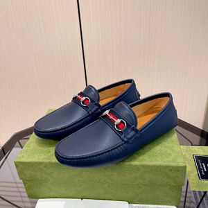 Novidades 2023 Sapatos sociais masculinos Mocassins casuais couro legítimo sem cadarço feitos à mão para homens marca festa de casamento rasa tamanho 38-45