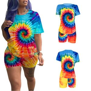 Women's Jumpsuits & Rompers Women Short Set Summer Outfits Plus Size Casual Fashion Print Streetwear 2 Piece S-XXXL Tops Pants Two Outfit