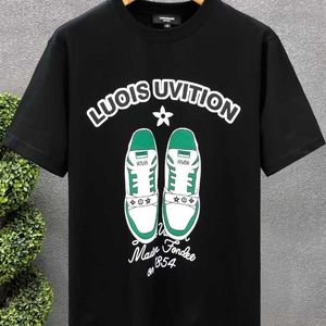 ENS 티셔츠 디자이너 짧은 슬리브 2023 새로운 여름 한국 맞춤 신발 인쇄 둥근 목 풀버 티셔츠 탑 캐주얼 마모 10RC 2 VKYT