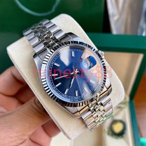 With diamond mens watch dial sapphire mirror 41mm automatic mechanism 36mm ladies fashion luxury date watch 904L stainless steel strap with box Wristwatches sss