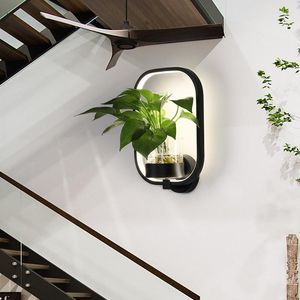 Wall Lamps Nordic Plant LED Modern Minimalist Restaurant Aisle Staircase Indoor Decor Lighting Fixtures Home Living Sconce Light