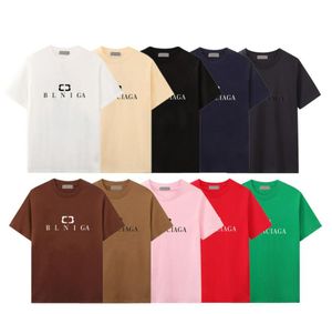 E023 Summer clothes men's short sleeve T-shirt crewneck Japanese small letter print all-match trend half sleeve comfortable top tee