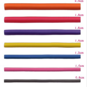 Hårrullar flexibel curling stång curler gör mjukt skum bendy twist curls diy styling verktyg 10 st slumpmässig färg 230325