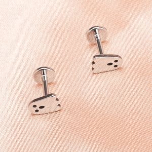 Nose Rings Studs G23 Insertion Rod Lip Nail Earbone Spiral Perforated Screw Top Ornament for Men and Women 230325