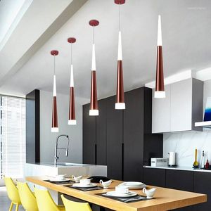 Pendellampor matsal ljuskrona kreativa enkelt moderna långa fat kök bar sovrum belysning lampa dekorativt tak