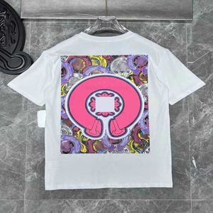 CH T-shirt Luxury T-shirt Classic Brand Tops Tees Homens Mulheres Sonskrit Sweetshirts Sortos de manga curta Designer de ferradura casal camisetas Cross Cross Unisex Tee Tshirts Z5C9