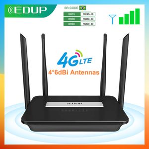 ROUTERS EDUP WIFI 4G LTE 300 Mbps Spot Home RJ45 WAN LAN Modem 3G Wireless CPE z gniazdem karty SIM 230325