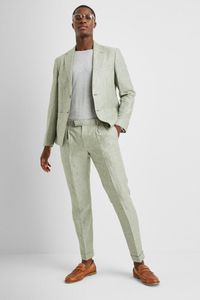 Men's Suits Linen Men For Summer 3Pieces(Jacket Pant Vest) Latest Design Terno Masculino Groom Fashion Blazer Man