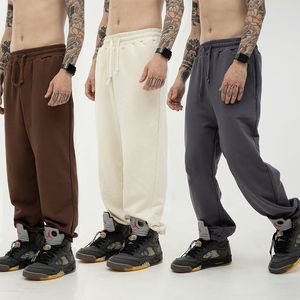 Men's Pants Online celebrity European fashion luxury high-end casual leggings high-end pants trend ruffian handsome sports pants men L221205