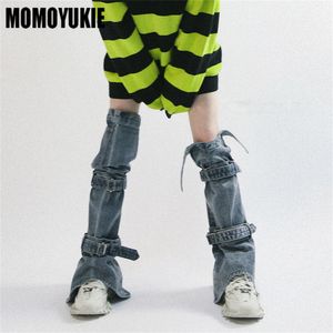 Kadınlar Kot Bahar Kadın Moda Yüksek Bel Astetiği Geniş Bacak Jeans Baggy Kadın Denim Capris Pants Jean Mom Pantolon 230325