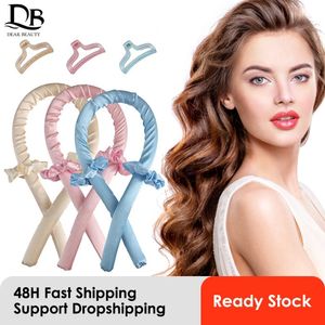 Hair Rollers Heatless Curling Rod Headband No Heat Curlers Ribbon Sleeping Soft Curl Bar Wave Formers DIY Styling Tool 230325