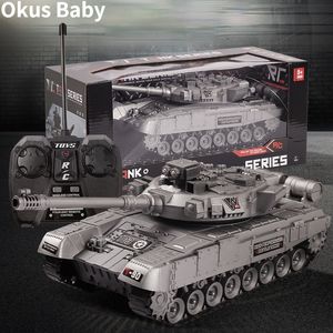 ElectricRc Araba RC Tank Battle Crosscountry İzlenen Uzaktan Kumanda Araç Paletli Tanklar Kiti Hobi Boy Oyuncaklar Çocuklar İçin 230325