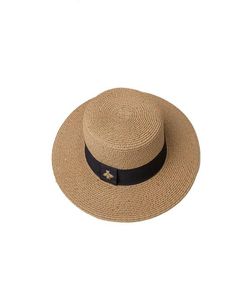 Соломенная шляпа Дамская пчела Bud Wide Brim Sats Summer Out Sunscreen Sunshade European и American Retro Leisure Allmatch Top2660155