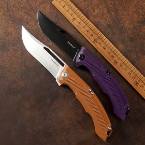 Tungt utomhus D2 Steel G10 Camping Quick-Open Folding Knife Tactical Multi-Purpose EDC Tool Hunting Self-Defense Knife