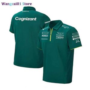 Herren T-Shirts 2022 Sommer F1 Team Kurzärmeliges T-Shirt Neues Revers Poloshirt Pullover der gleiche Brauch 0325H23