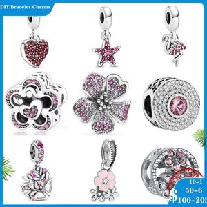 925 siver beads charms for pandora charm bracelets designer for women starfish Flamingo Making Fashion DIY Jewelry For Women
