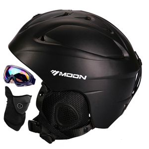 Caschi da sci Casco da sci per uomo/donna/bambino Casco da snowboard per adulti Attrezzatura da sci Occhiali maschera e copertura Skateboard di sicurezza modellato integralmente 230324