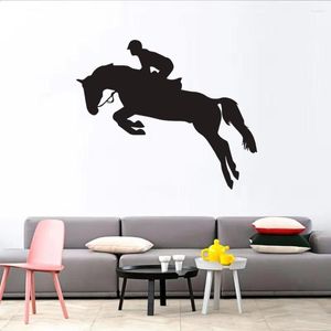 Vägg klistermärken kreativa häst djur klistermärke vardagsrum sovrum hem dekorationer diy för barn rum väggmålning dekor