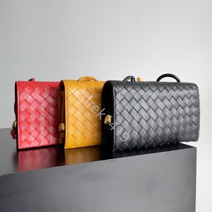 BV's Trio Tragetaschen Lederweberei Handtasche Tasche Seil Akkordeon Umhängetasche Cover Weiche Schaffell-Geldbörsen Designer 10A Golden Ball Rope Unterarm-Geldbörsen-Tragetaschen