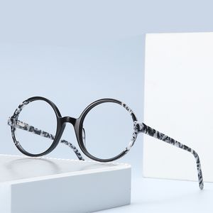 Sonnenbrillenrahmen Acetat Runde Brillengestell für Männer und Frauen Retro bedruckte handgemachte Brillen Vintage verschreibungspflichtige Myopiebrille BOA1177 230325