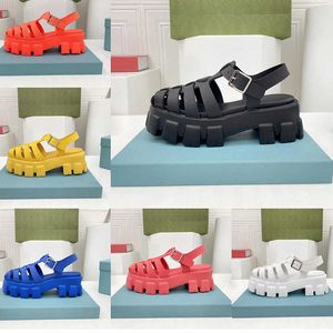 2023 Women Sandals Foam Rubber Sandals Black White Hollow Shoes Comfortable Cute Retro Beach Shoes Fashion Platform Slides With Box 35-41 NO248