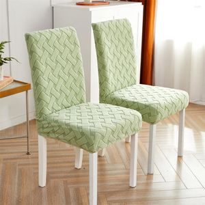 Chair Covers 1/2/4/6 Pcs Velvet Dining Room Cover Stretch Elastic Slipcover Spandex Case For Chairs Home Protective