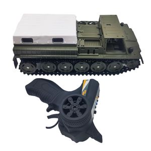 ElectricRC Car WPL E1 Rc Tank Toy 24G Super RC tank 4WD Crawler cingolato telecomando caricabatteria battle boy giocattoli per bambini bambini gdry 230325