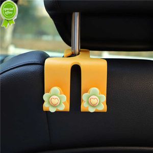 New 1PCS New Double-Hangers Universal Car Seat Accessories Holder Hook Car Bags Mask Organizer Hook Clothes Coat Storage Shelf Stand