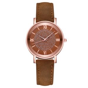 HBP Ladies Watch Leather Handel Casual Business Armbanduhr Fashion Dial Quarz Armbanduhren Luxus Womens Uhren