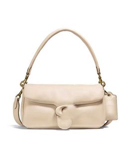 Borsa a tracolla con cuscino da donna dal design classico Borsa a tracolla con patta morbida bianca Designer Fashion Borse a tracolla in pelle piccole da donna ch