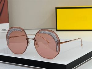 Neue Mode-Pop-Design-Frauen-Sonnenbrille, rahmenlos, Schneidrahmen, Farblinse, Sommerbrille, 0358, beliebter Avantgarde-Stil, Top-Qualität