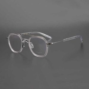 % 30 indirim lüks tasarımcı Yeni Erkek ve Kadın Güneş Gözlüğü% 20 İndirim Masunaga Kalıcı Japon El Yapımı Gösteri Çift Işın Çerçevesi Saf Titanyum Gözlükleri GMS115