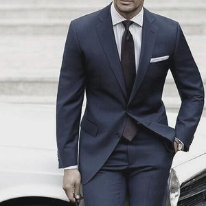 Men's Suits & Blazers Tailor-Made Wedding For Men Custom Made With Pants Blue Grey Suit Costume Homme Mariage Luxe Sur Mesure
