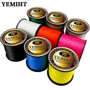 Fishing Accessories NEW Lure line Weaving net 300M 500M 1000M Multicolour PE Braided Wire 4 Strands Multifilament Japanese Fishing Line P230325