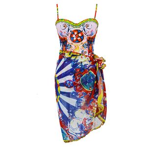 Одежда для плавания женский купальник пуш-ап на косточках с саронгом, накидка, монокини Mujer, купальный костюм, летнее боди 230325