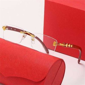 Luxus-Designer-Sonnenbrillen von hoher Qualität 20% Rabatt auf Beinmode rahmenlose heiße Trend-Holzbrille Kajia
