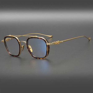 Lüks Tasarımcı Moda Güneş Gözlüğü% 20 İndirim Japon El yapımı Plaka İçbükey Şekli Küçük Gözlükler Çerçeve Kadınlar Yuvarlak Kabuk Renk Eşleştirme Derecesi Miyopi