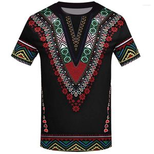 Men's T Shirts Male Tshirt Fashion Summer Men Top African Clothing Africa Dress Print Rich Casual Short Sleeve Shirt For Mans 2023