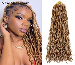 24 Inch New Soft Locs Crochet Hair for Natural Butterfly Style Braids Black Curly And Pre Looped Synthetic Braiding Hair BS255998962