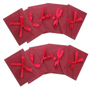 Gift Wrap 10 Pcs Postcard Envelope Po Envelopes Bow Large Wrapping Mailing Paper Bow- Knot