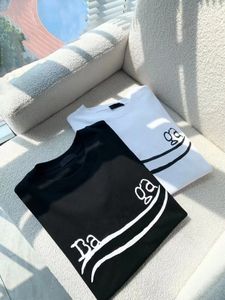 Herr t-shirts sommar mode män kvinnor designers t skjortor långa toppar s brev bomull tshirts kläder polos kort ärm hög