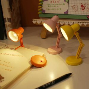 Night Lights Mini Book Light Foldable LED Table Desk Book Reading Lamp for Home Room Computer Notebook Laptop Night Lights Eye Protections P230325