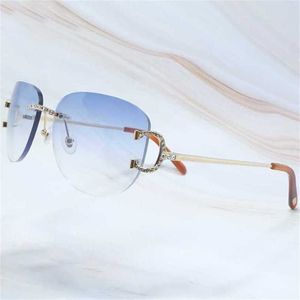 Luksusowe projektant okularów przeciwsłonecznych 20% zniżki na krysztarskie mężczyzn Prowinka Pleit Big Carters okulary Hiphop Shades Summer Drut szklanki Kredyty de solkajia
