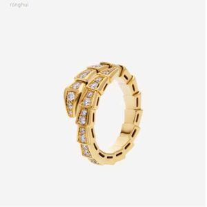 Rings Multiple Styles 18k Gold Snake Open Serpentine Viper Unisex Womens Mens Not Tarnishing Fade Allergic Silver Rose Valentines Day Gift ANYW