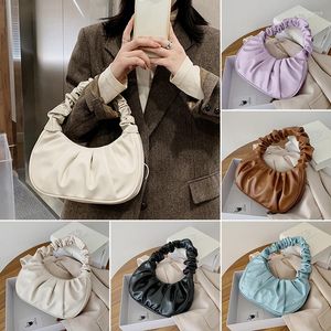 Waist Bags 2023 Summer Pleated Handlebags For Women PU Cloud Leisure Armpit Bag Shopping Shoulder Dumpling Handbag Female Gifts