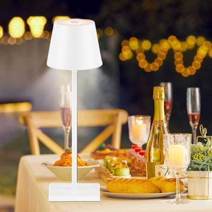 Night Lights Bar Table Lamp LED Cordless Desk Lamp Touch Dimming Portable Night Light Reading Lamps for Patio Restaurant Living Room Decor P230325