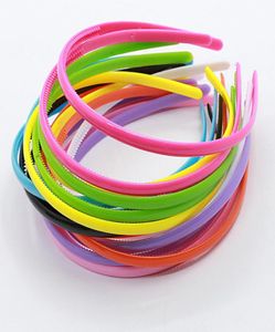 Dadebandas de plástico Candy Color Toothed Hair Band Girl Sweet Simple Jewelry Red Green 08cm 0 32YZ Q28550542