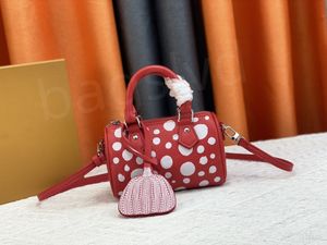 Bolsa de luxo designer bolsa de ombro mulheres sacolas de moda moda letra vermelha corporar corpo infinito ponto de onda de ponto redondo travesseiro bolsa de bolsa feminina